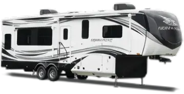 Fifth wheel RV illustration