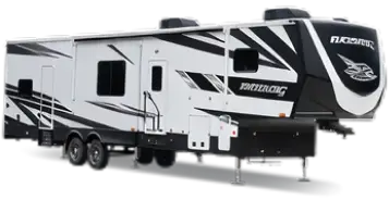 Toy hauler RV illustration