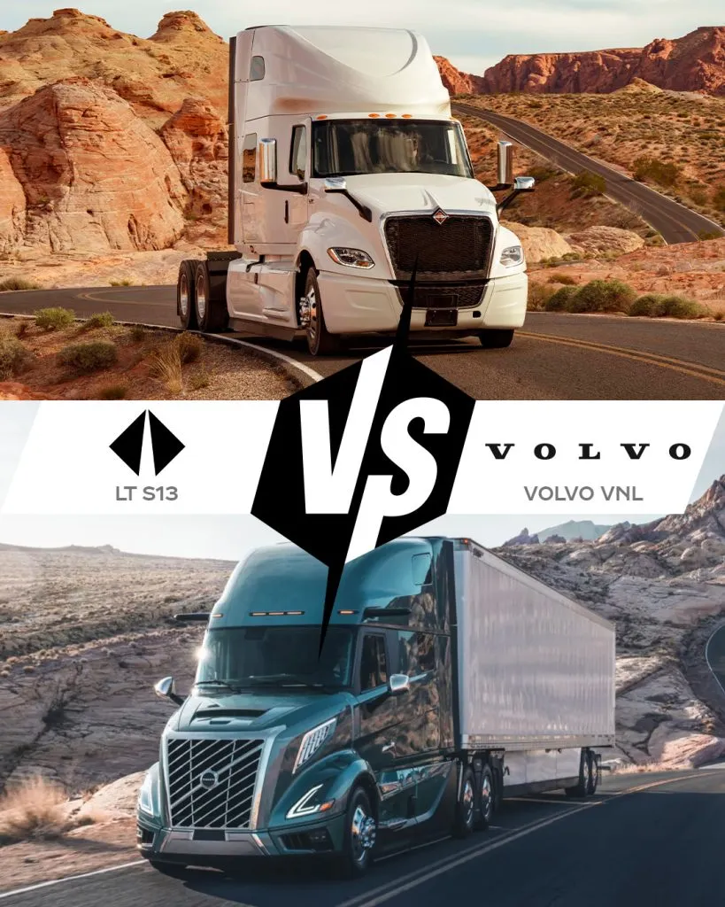 Volvo VNL860 with D13 vs. International LT with S13 Graphic