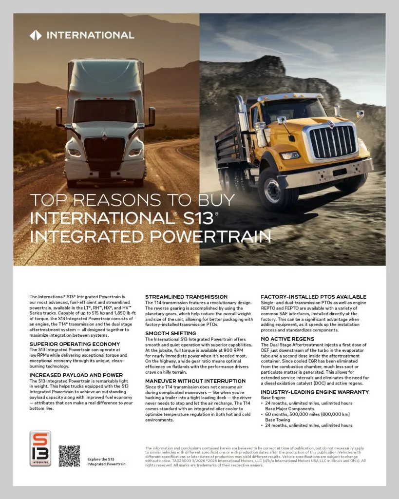 Top Reasons to Buy an International with S13 Graphic