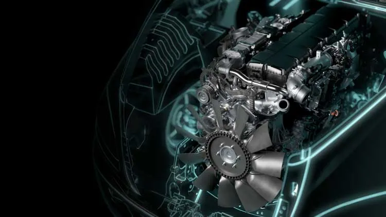Truck engine component parts icon