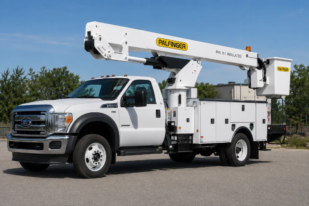 PALFINGER insulated bucket truck on a Ford chassis