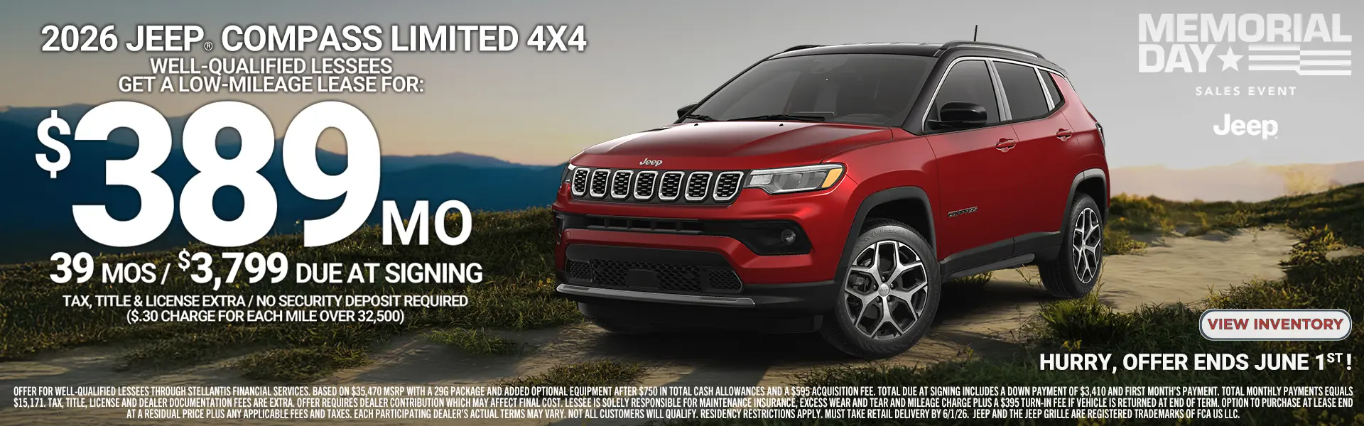 Jeep Compass Lease Deal