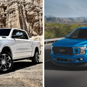 2020 Ram 1500 vs Ford F-150 at Woody Folsom CDJR Baxley, GA