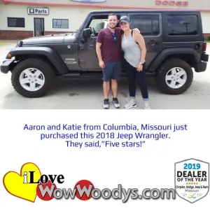 Aaron and Katie - Wow Woody's