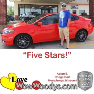 Adam B. Humphreys, Missouri - Wow Woody's