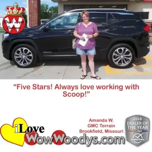 Amanda W. Brookfield, Missouri - Wow Woody's