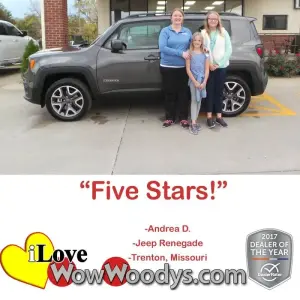 Andrea D. - Trenton, Missouri - Wow Woody's