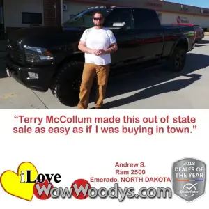 Andrew S. Emerado, NORTH DAKOTA - Wow Woody's