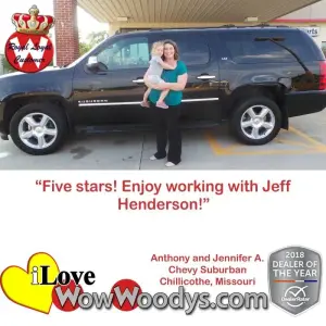 Anthony and Jennifer A. Chillicothe, Missouri - Wow Woody's