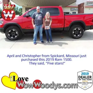 April and Christopher - Wow Woody's