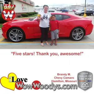 Brandy M. Hamilton, Missouri - Wow Woody's
