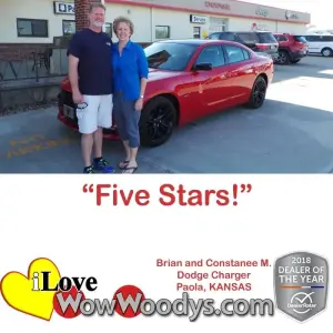 Brian and Constanee M. Paola, KANSAS - Wow Woody's