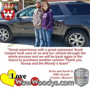 Brian and Sarah G. Trenton, Missouri - Wow Woody's