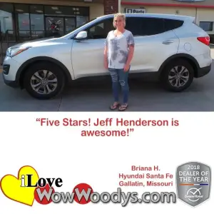 Briana H. Gallatin, Missouri - Wow Woody's