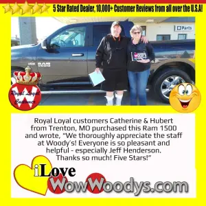 Catherine and Hubert - Wow Woody's