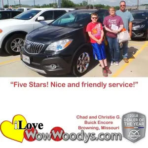 Chad and Christie G. Browning, Missouri - Wow Woody's