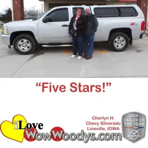 Cherlyn H. Lineville, IOWA - Wow Woody's