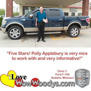 Chris T. Sedalia, Missouri - Wow Woody's