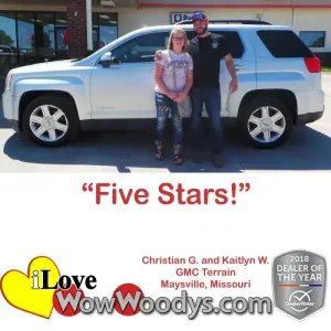 Christian G. and Kaitlyn W. Maysville, Missouri - Wow Woody's