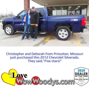 Christopher and Deborah - Wow Woody's