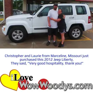 Christopher M. and Laurie J - Wow Woody's