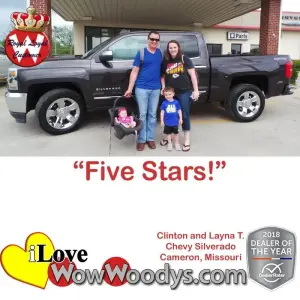 Clinton and Layna T. Cameron, Missouri - Wow Woody's