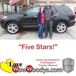 Corey and Amanda G. - Trenton, Missouri - Wow Woody's