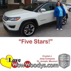 Crystal J. St. Joseph, Missouri - Wow Woody's