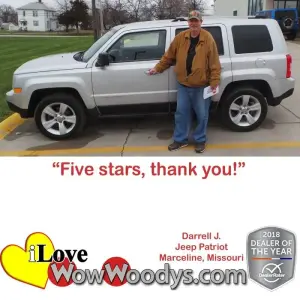 Darrell J. Marceline, Missouri - Wow Woody's