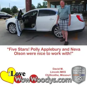 David M. Chillicothe, Missouri - Wow Woody's