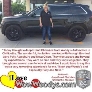 Debbie P. Chillicothe, Missouri - Wow Woody's
