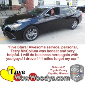 Deborah Z. Fayette, Missouri - Wow Woody's