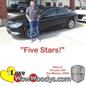 Dillon B. Des Moines, IOWA - Wow Woody's