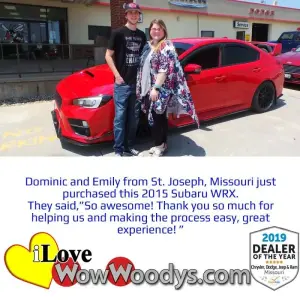 Dominic and Emily - Wow Woody's