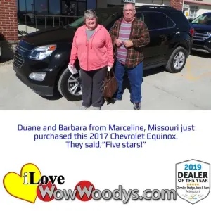 Duane and Barbara - Wow Woody's