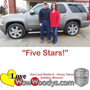 Gary and Shellie K. - Gallatin, Missouri - Wow Woody's