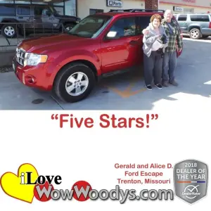 Gerald and Alice D. Trenton, Missouri - Wow Woody's