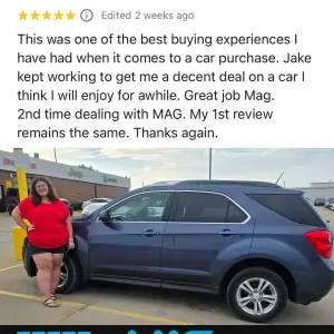 Twice Is Nice: Christie Comes Back to MAG and Drives Home Happy Again in a 2013 Chevrolet Equinox