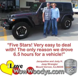 Jacqueline and Jody H. Mount Vernon, ILLINOIS - Wow Woody's