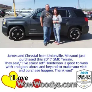 James and Chrystal - Wow Woody's