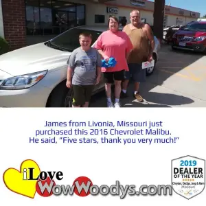 James T. Livonia, Missouri - Wow Woody's
