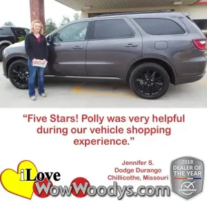 Jennifer S. Chillicothe, Missouri - Wow Woody's