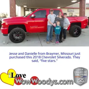 Jesse and Danielle C. Braymer, Missouri - Wow Woody's