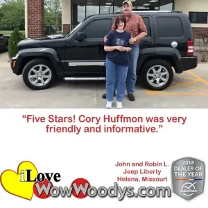 John and Robin L. Helena, Missouri - Wow Woody's