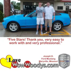 Joseph K. Maryville, Missouri - Wow Woody's