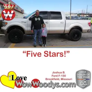 Joshua B. Brookfield, Missouri - Wow Woody's