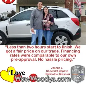 Joshua L. Chillicothe, Missouri - Wow Woody's