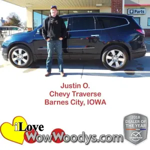 Justin O. Barnes City, IOWA - Wow Woody's