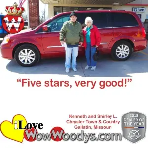 Kenneth and Shirley L. Gallatin, Missouri - Wow Woody's